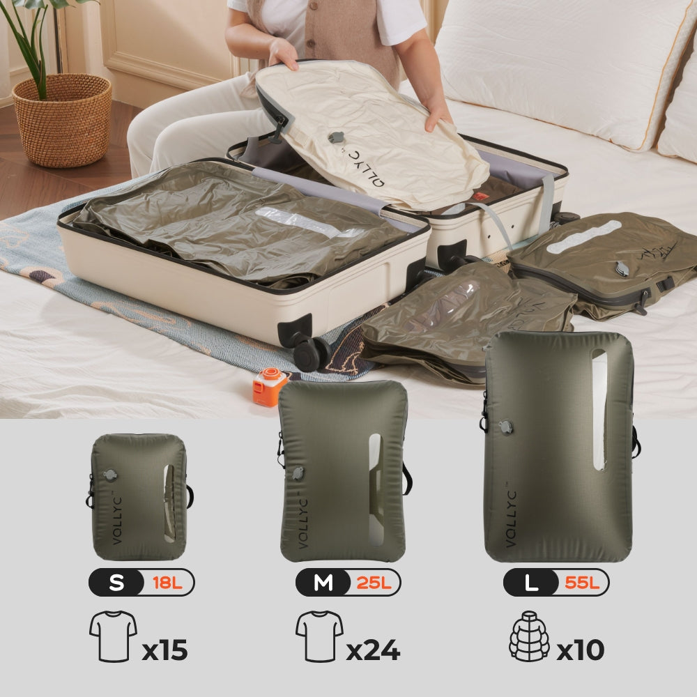 EZYSET Travel Vacuum Pack Bundle